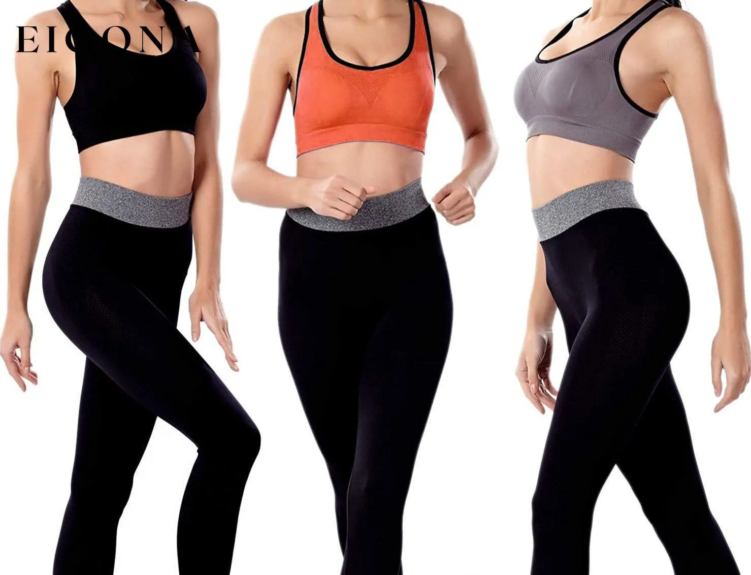 3-Pack: Women Padded Sports Bras