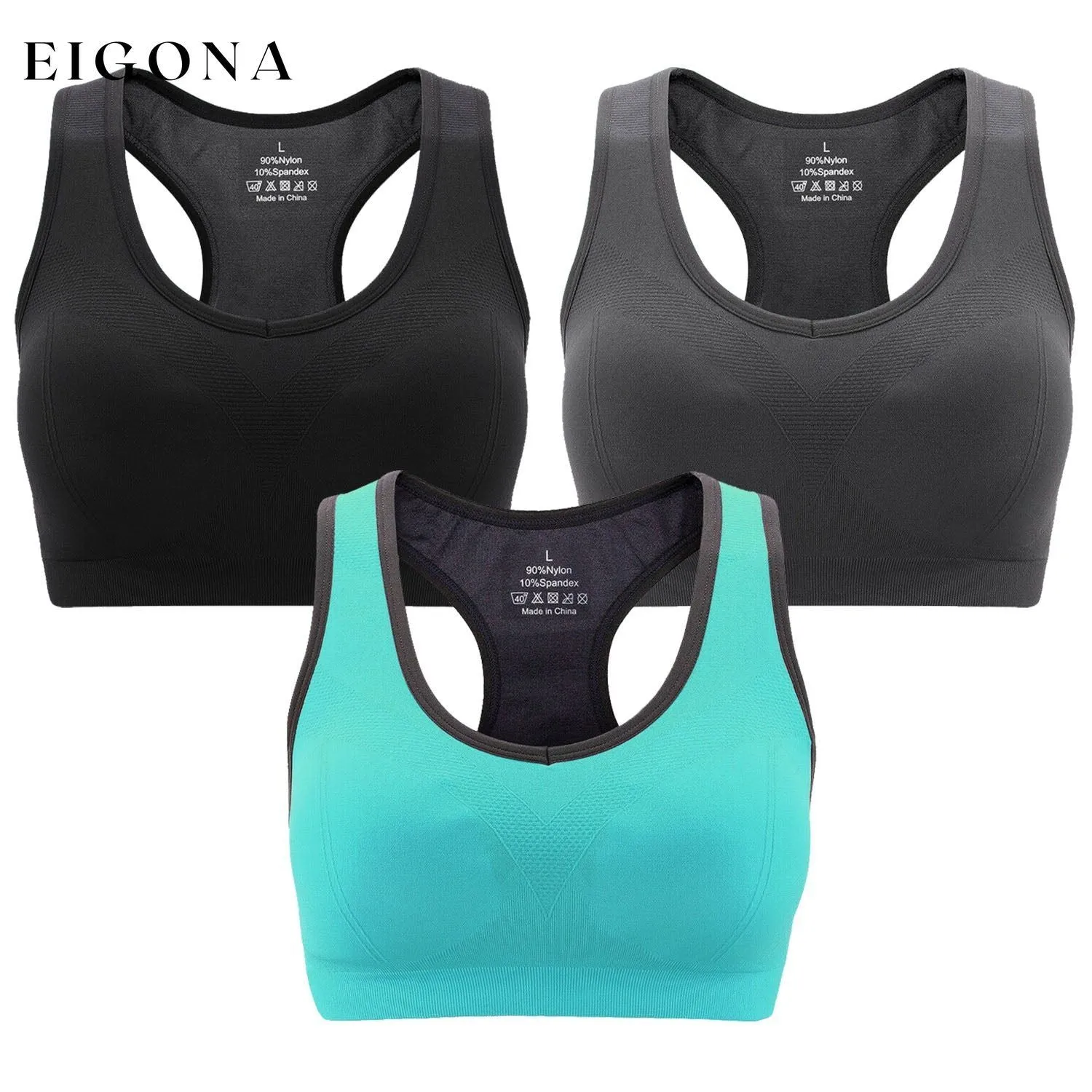 3-Pack: Women Padded Sports Bras