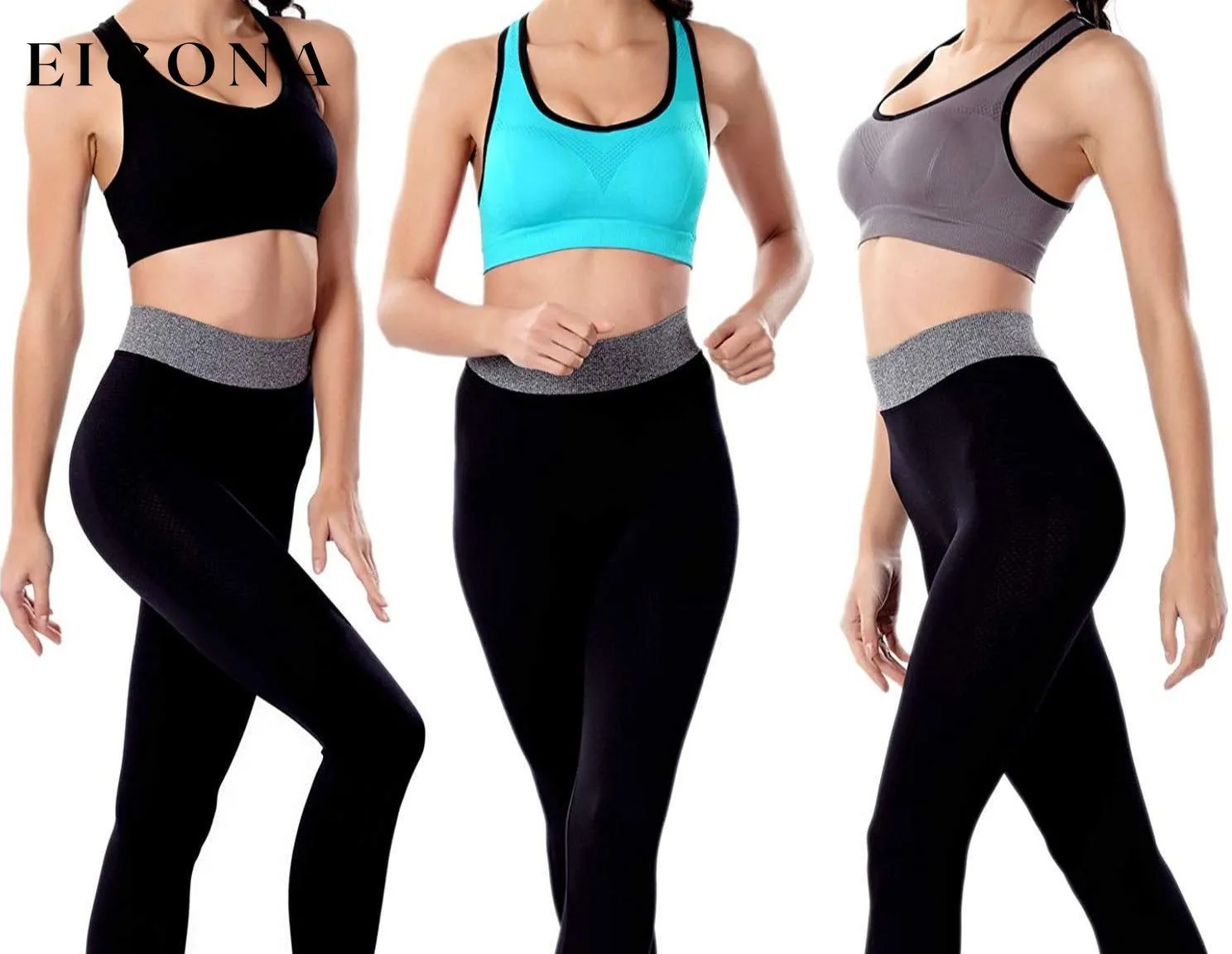 3-Pack: Women Padded Sports Bras