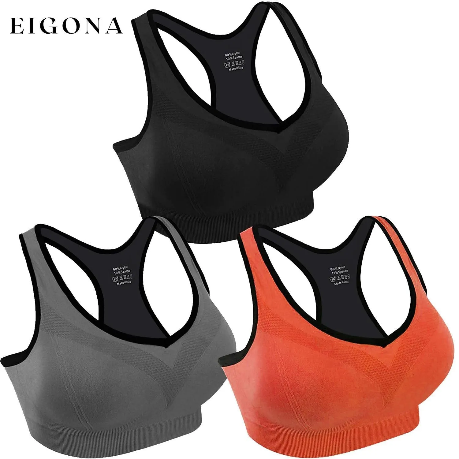 3-Pack: Women Padded Sports Bras
