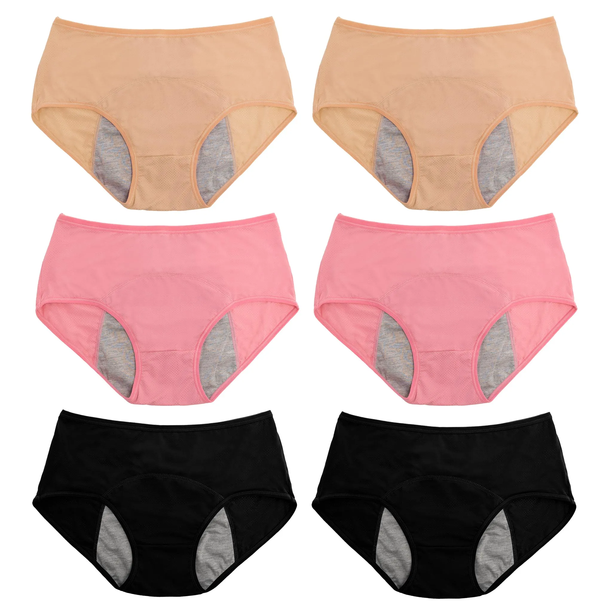 6pc High Waist LeakProof Panties