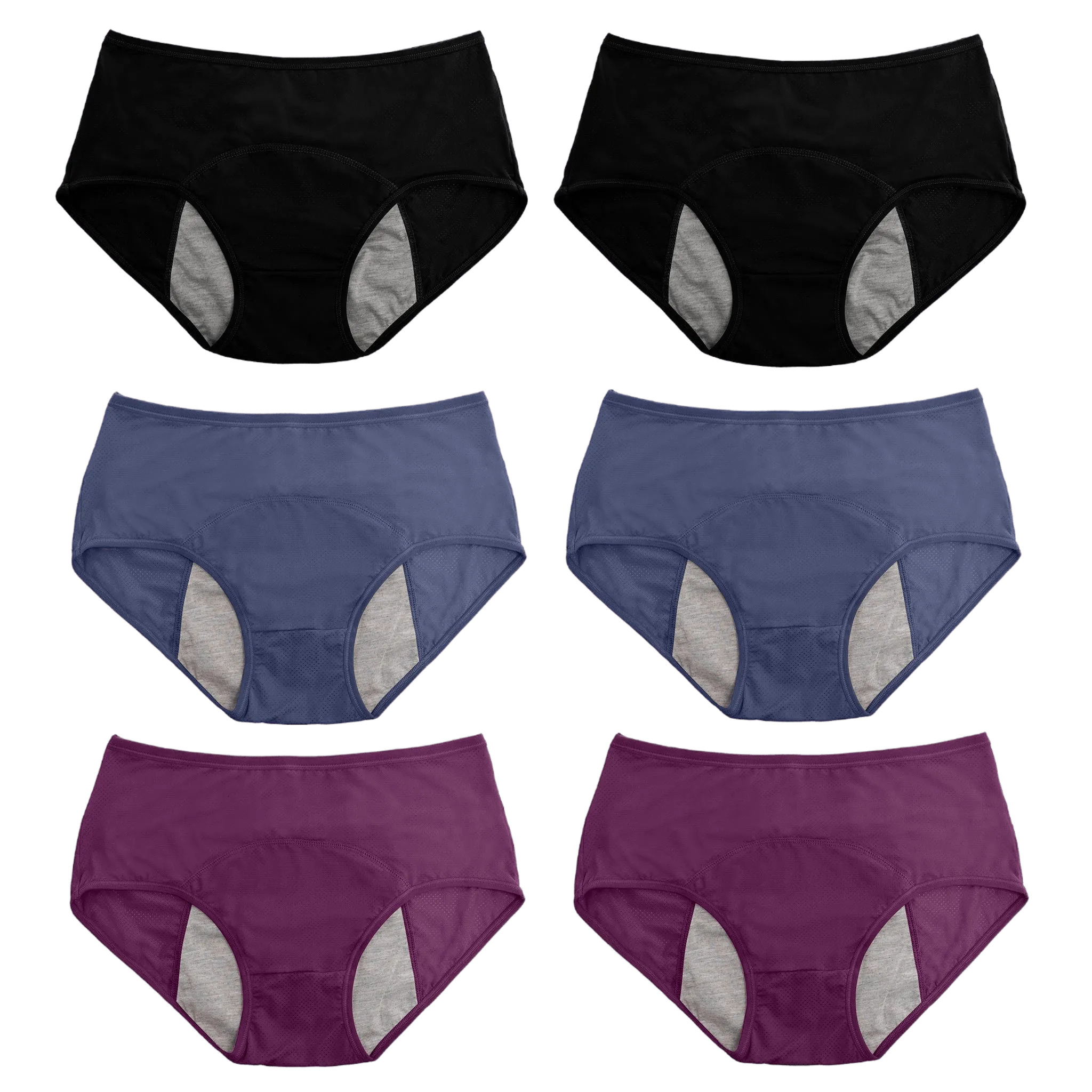 6pc High Waist LeakProof Panties