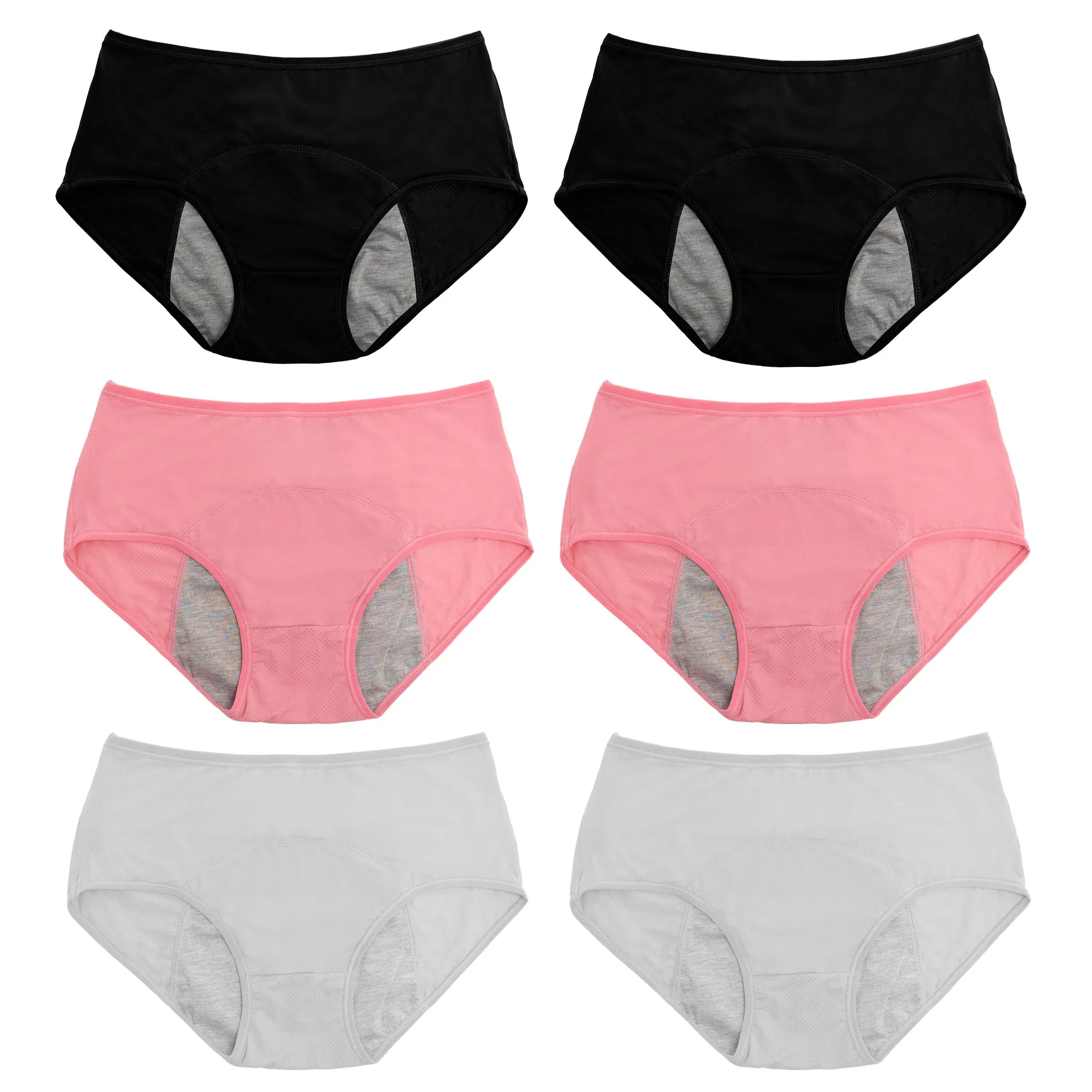 6pc High Waist LeakProof Panties