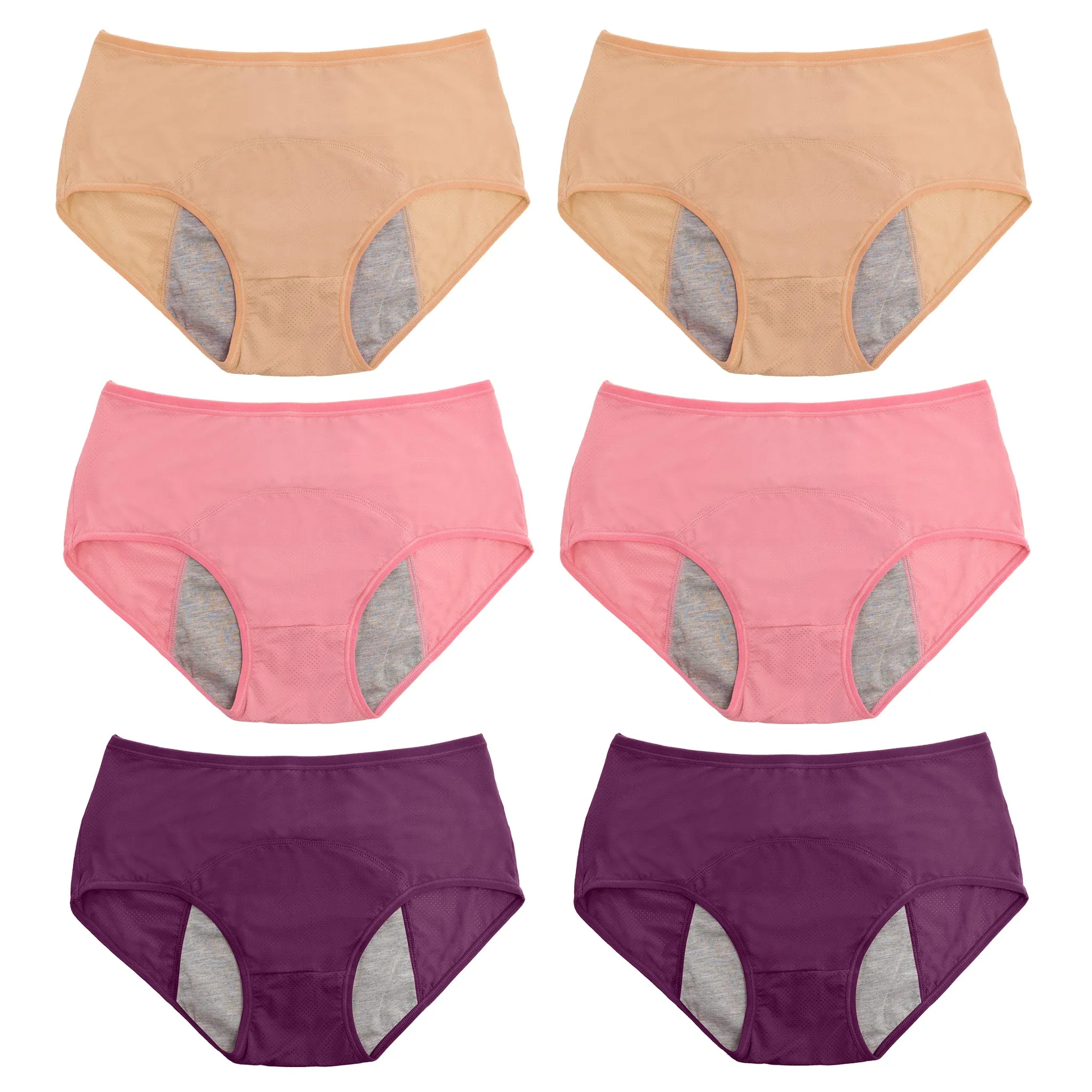 6pc High Waist LeakProof Panties