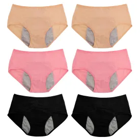 6pc High Waist LeakProof Panties