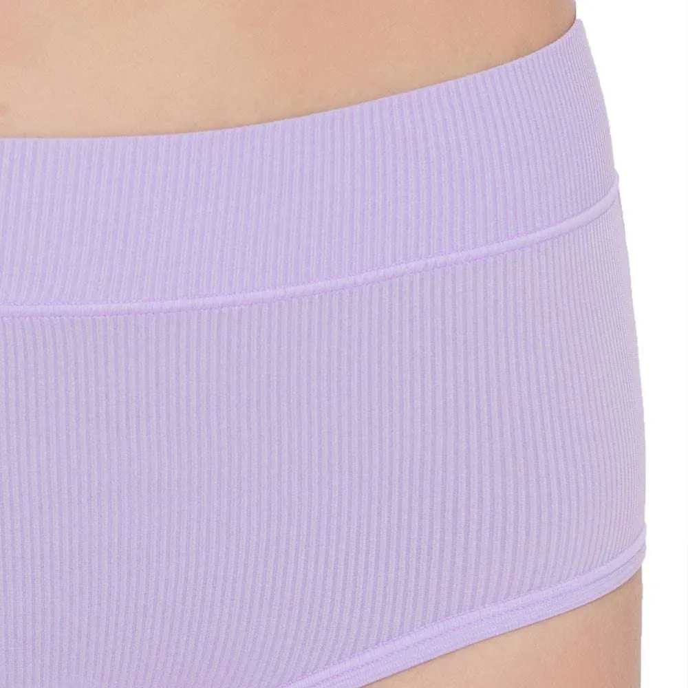 Balancing Act High Waist Full Coverage Everyday Wear Full Brief Panty - Purple