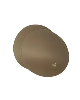 BRC5CBE Beige #C Round Bra Pads / 1 Pair