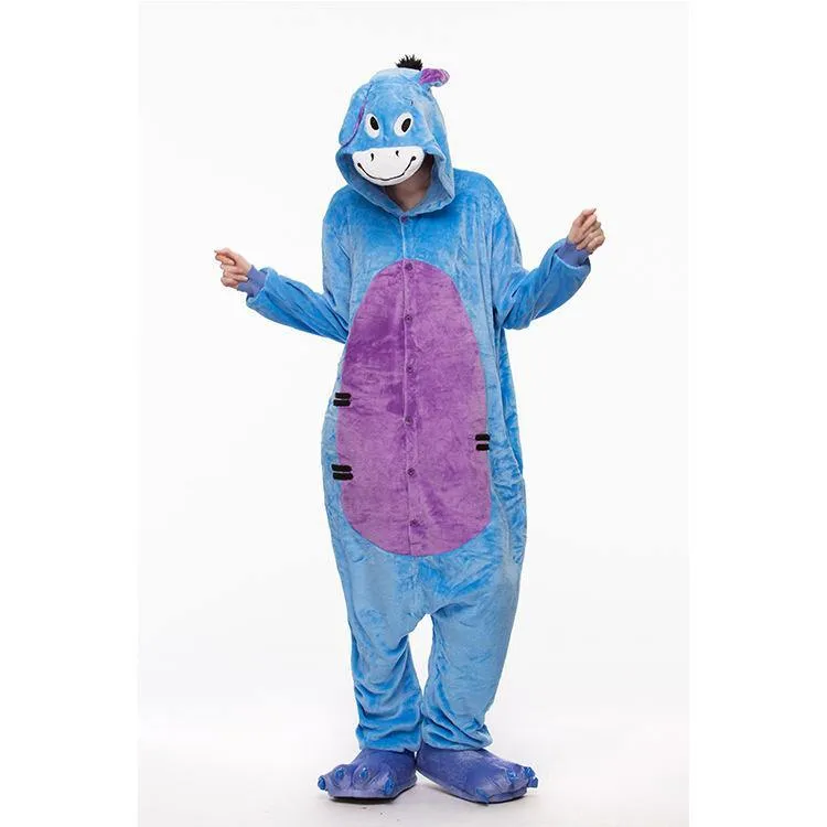 Cute Cartoon Animal One-piece Pajamas (Adult)