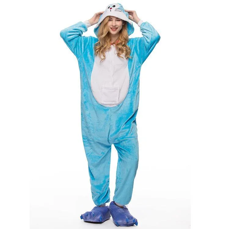 Cute Cartoon Animal One-piece Pajamas (Adult)