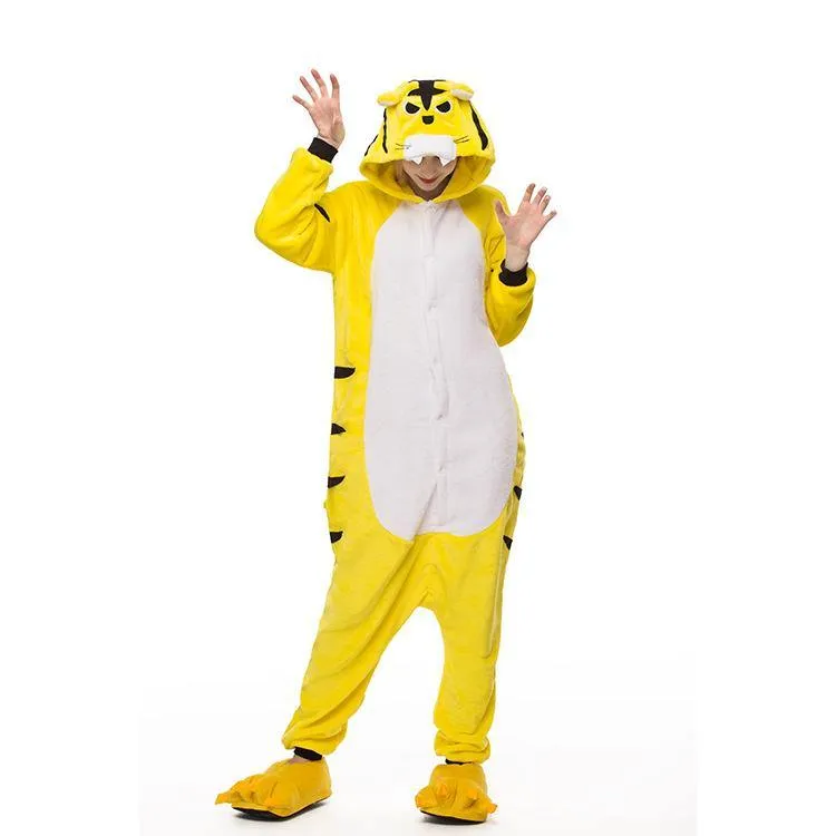 Cute Cartoon Animal One-piece Pajamas (Adult)