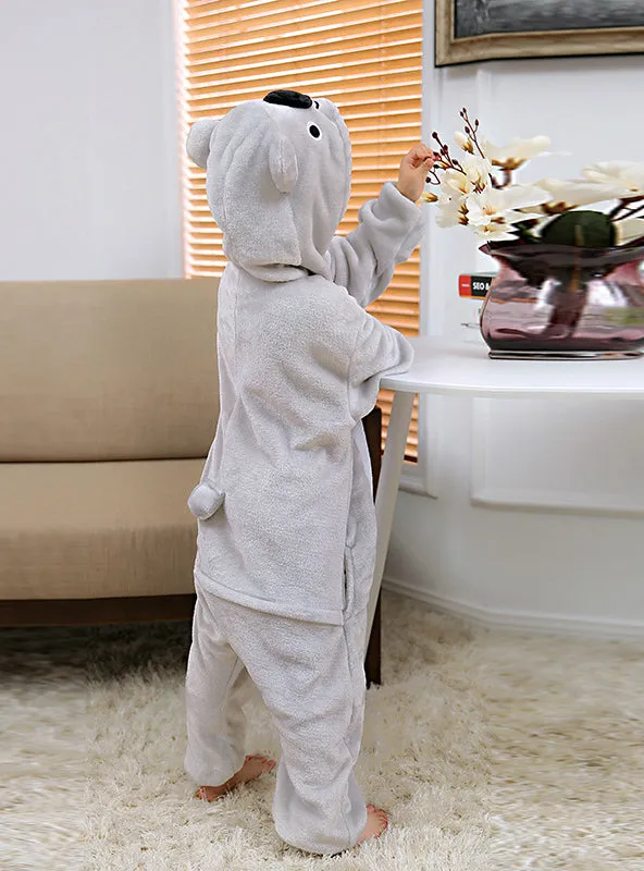 Flannel Children's Conjoined Koala Pajamas