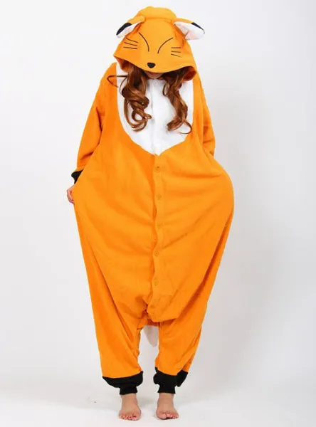 Fox Animal Cosplay Pajamas Onesie Women Sleepwear