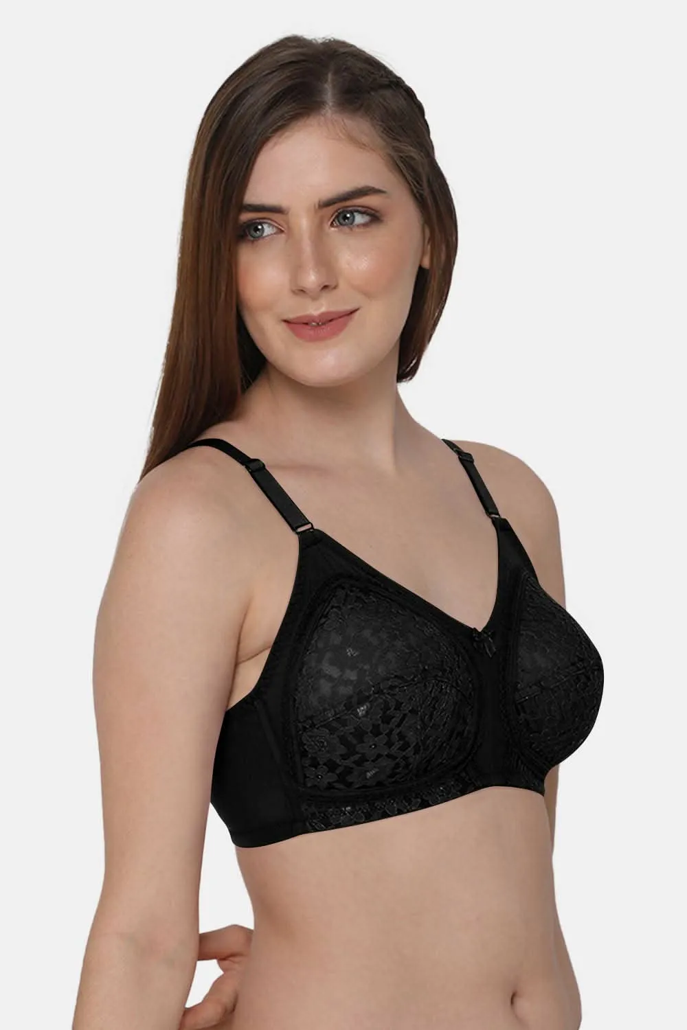 Full Coverage Non-Wired Non-Padded Intimacy Ethnic Bridal Bra - LL06