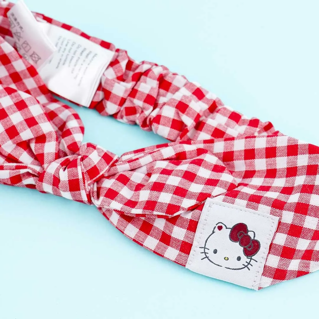 Hello Kitty Checkered Pajamas With Headband Set