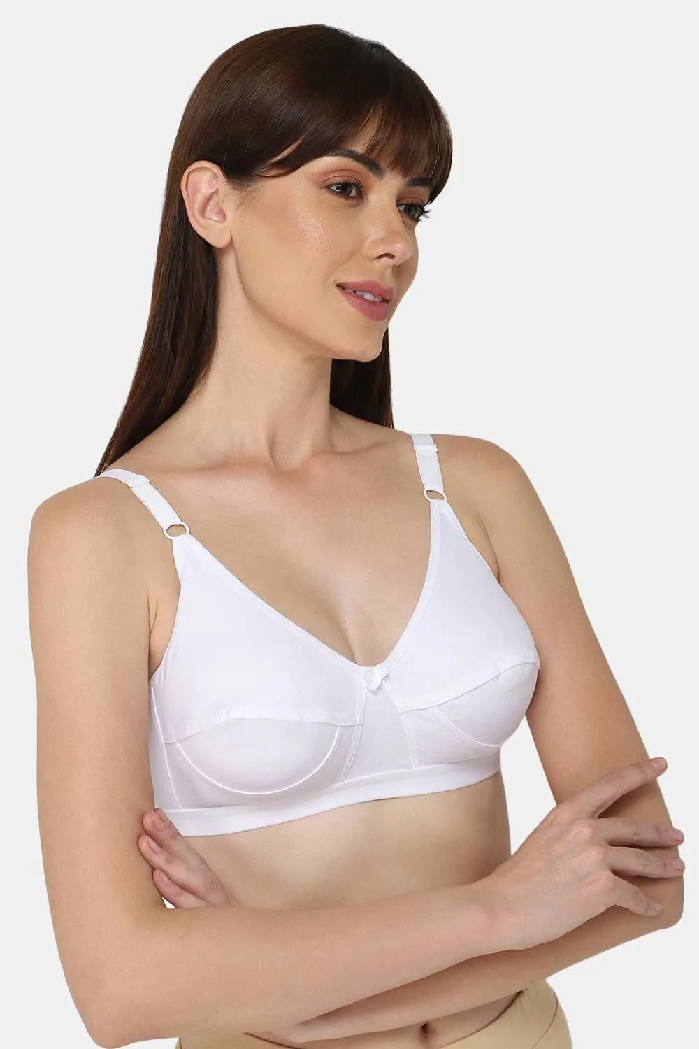 High Coverage Non-Wired Non-Padded Wide & Adjustable Strap Intimacy Saree Bra - INT01 - Prime Shade