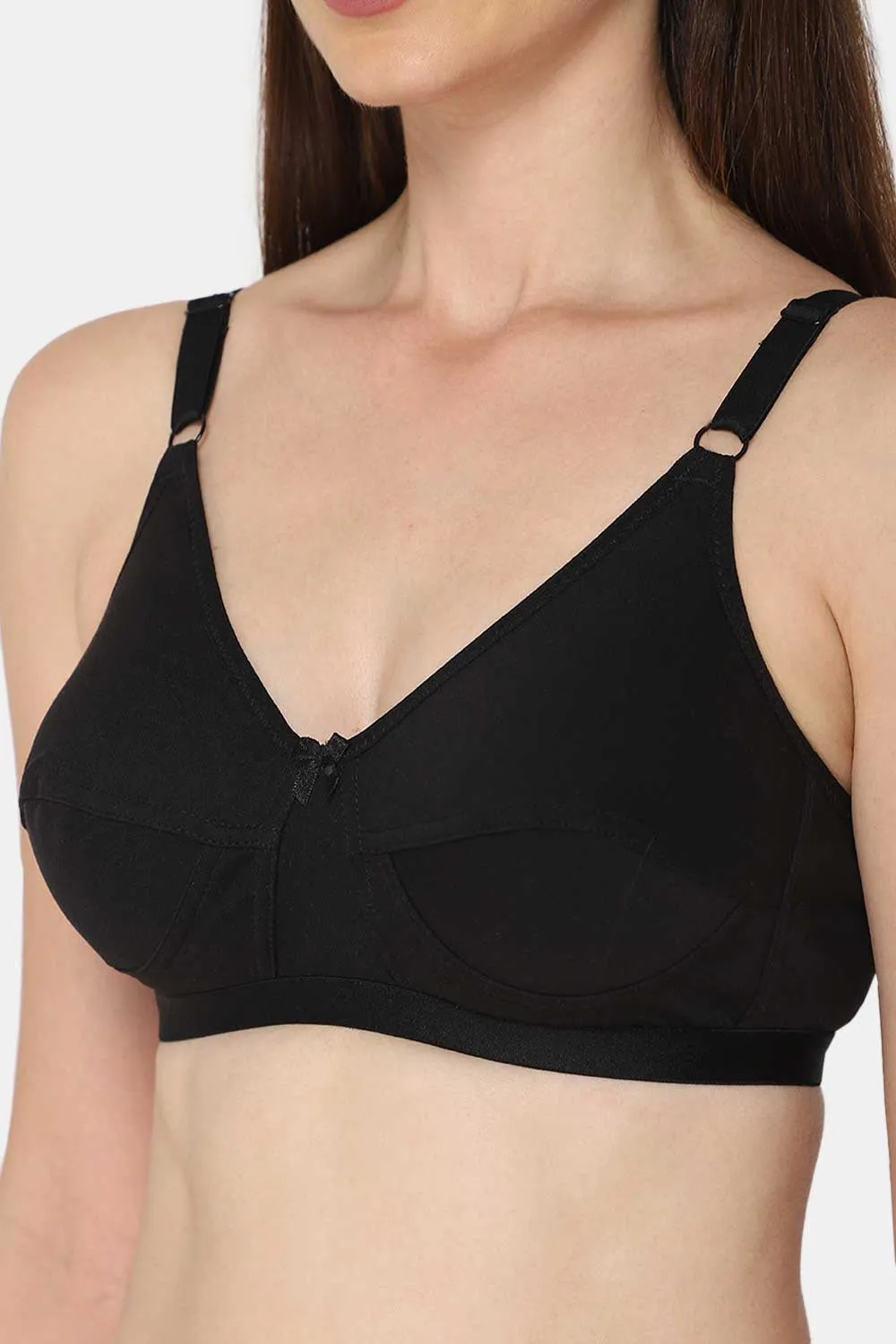 High Coverage Non-Wired Non-Padded Wide & Adjustable Strap Intimacy Saree Bra - INT01 - Prime Shade
