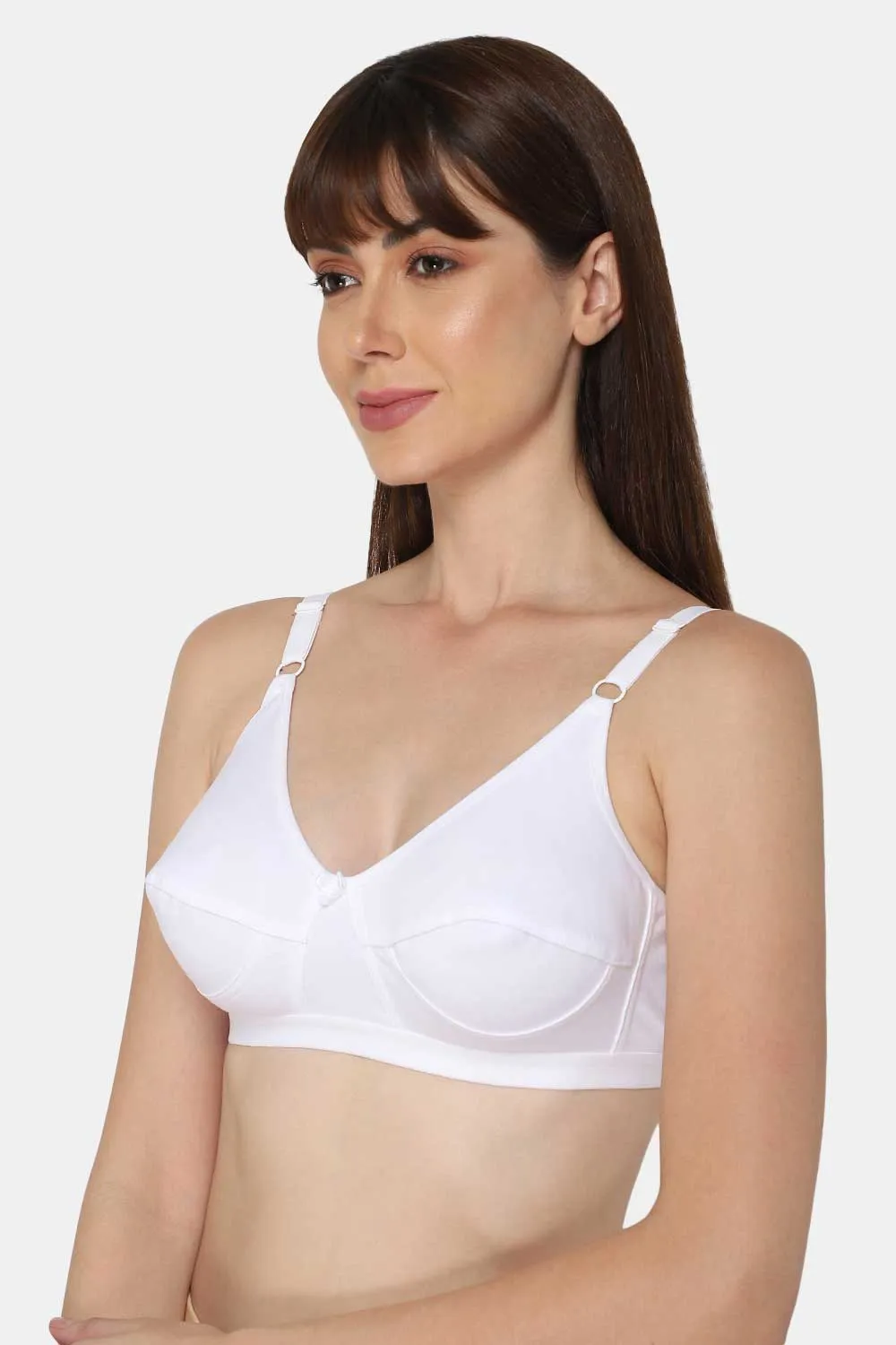 High Coverage Non-Wired Non-Padded Wide & Adjustable Strap Intimacy Saree Bra - INT01 - Prime Shade