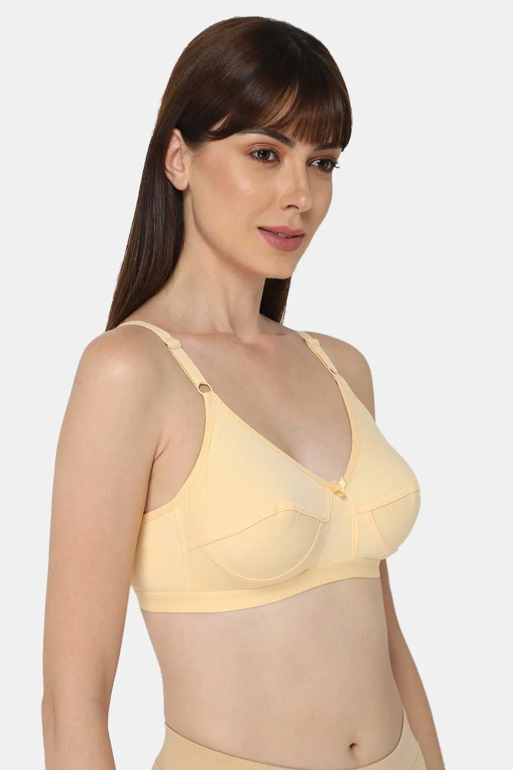 High Coverage Non-Wired Non-Padded Wide & Adjustable Strap Intimacy Saree Bra - INT01 - Prime Shade