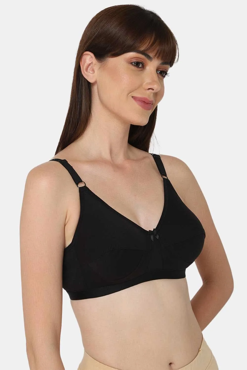 High Coverage Non-Wired Non-Padded Wide & Adjustable Strap Intimacy Saree Bra - INT01 - Prime Shade