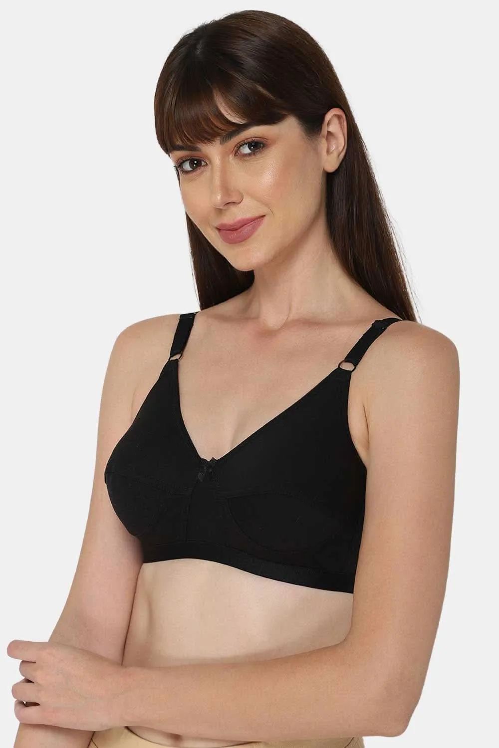 High Coverage Non-Wired Non-Padded Wide & Adjustable Strap Intimacy Saree Bra - INT01 - Prime Shade
