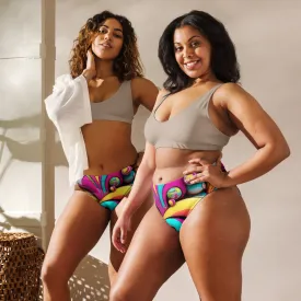 High waist bikini pattern