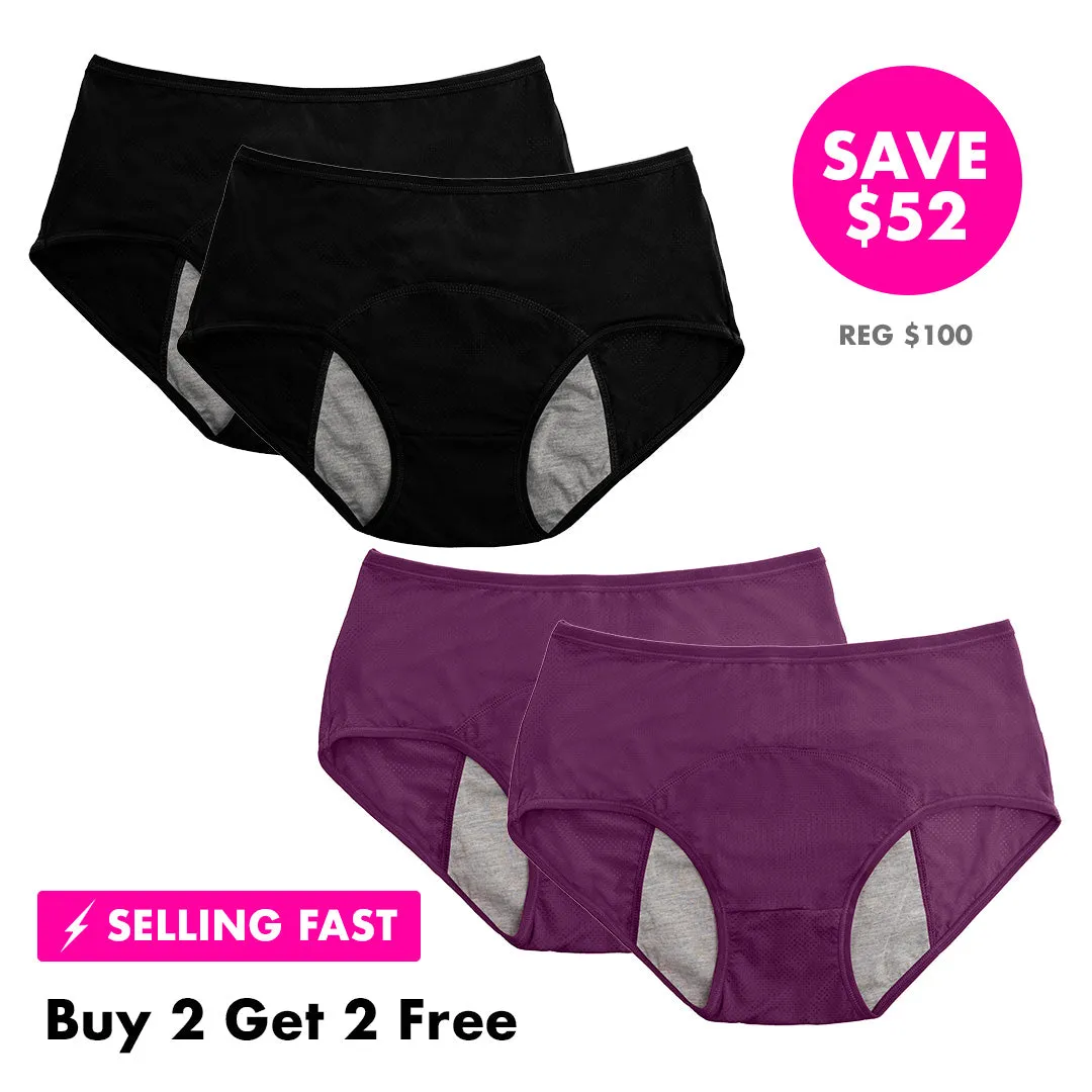 High Waist LeakProof Panties (Buy 2 Get 2 FREE)
