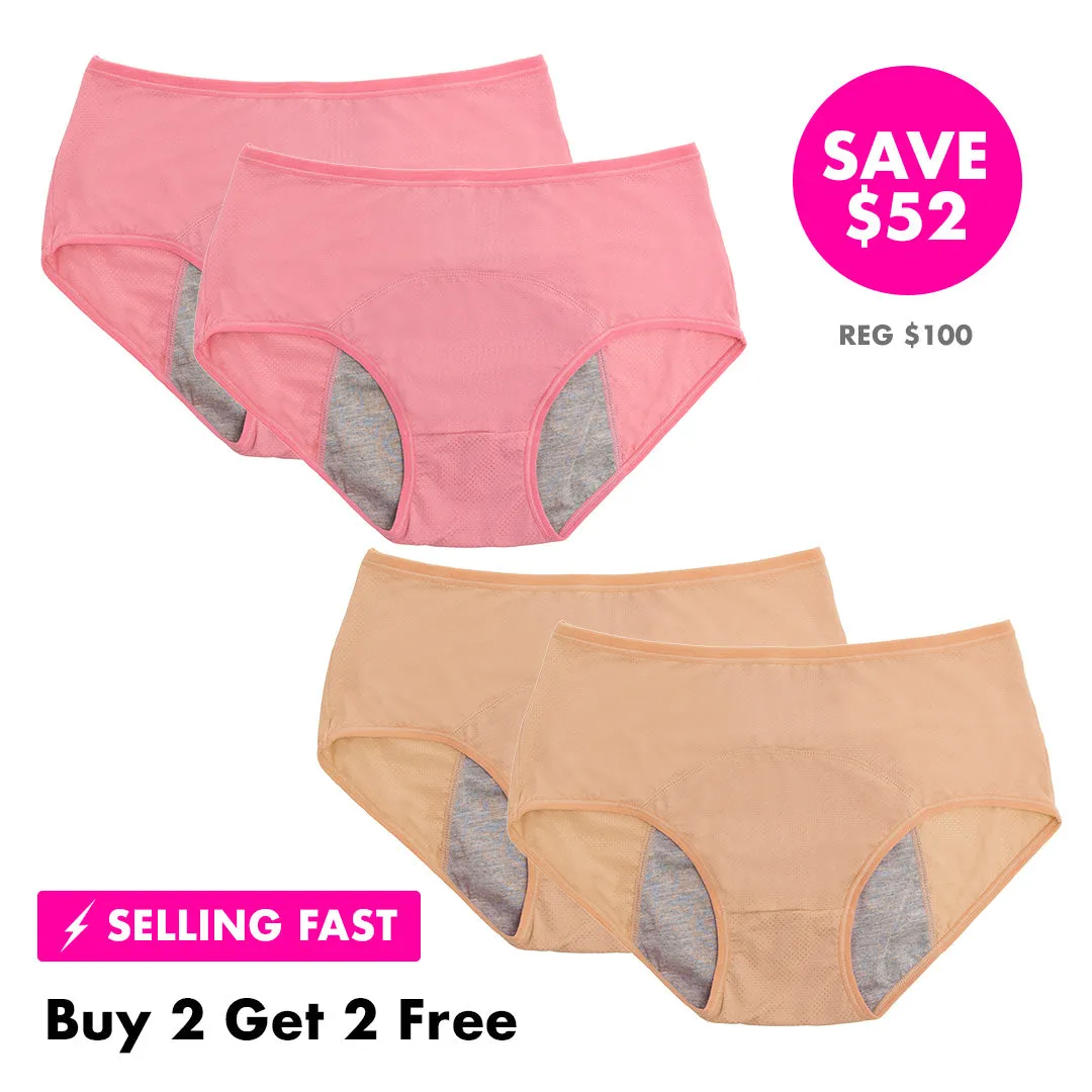 High Waist LeakProof Panties (Buy 2 Get 2 FREE)