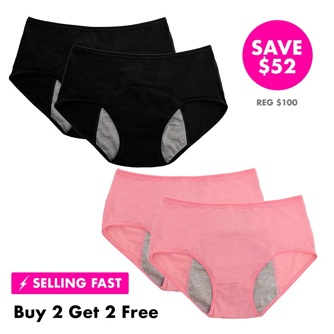 High Waist LeakProof Panties (Buy 2 Get 2 FREE)