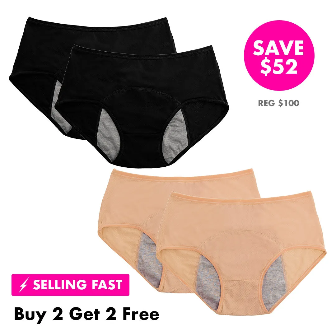 High Waist LeakProof Panties (Buy 2 Get 2 FREE)