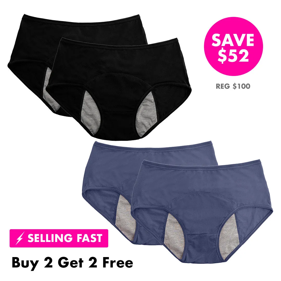 High Waist LeakProof Panties (Buy 2 Get 2 FREE)