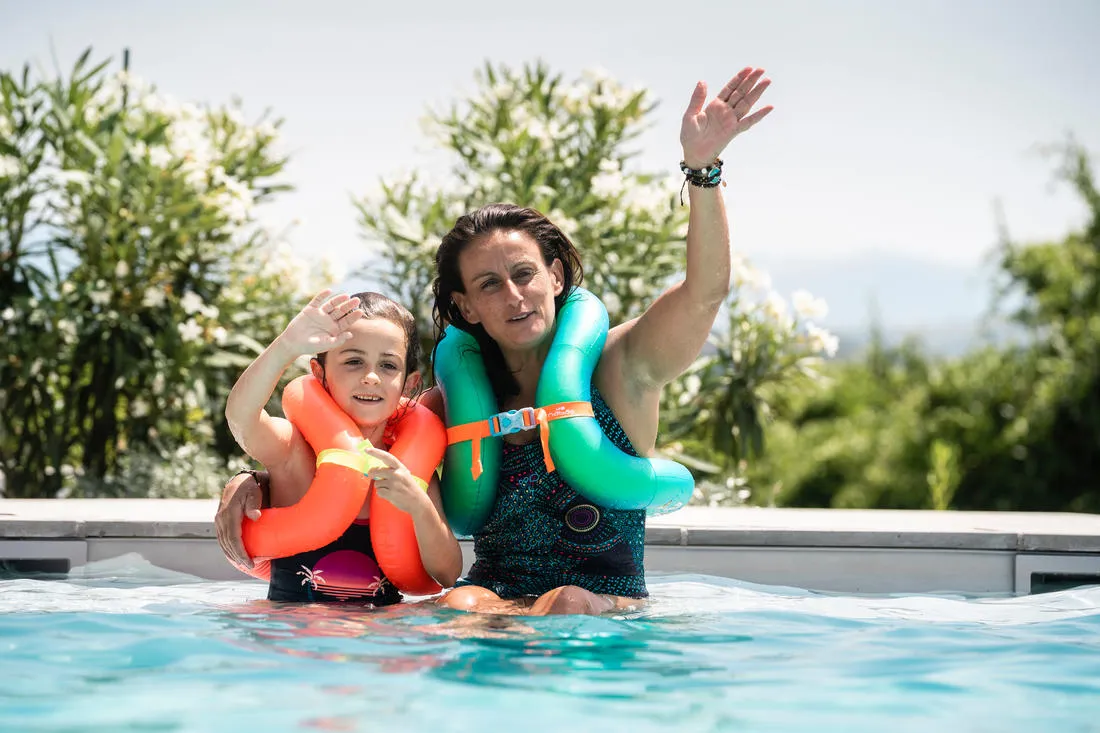 Inflatable Swim Vest - Green Size S (30-50 kg)