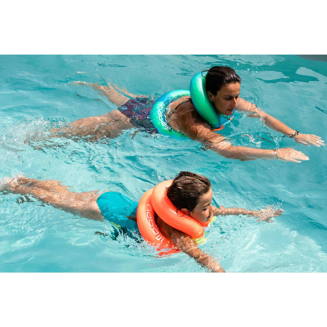 Inflatable Swim Vest - Green Size S (30-50 kg)