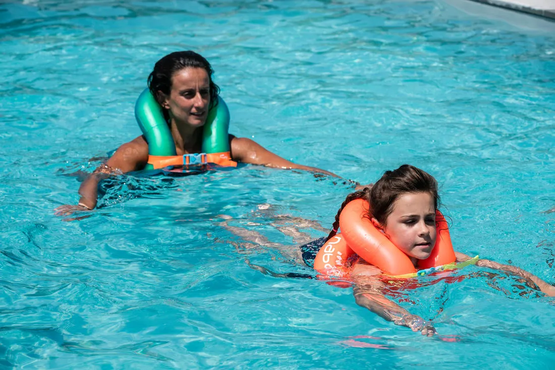 Inflatable Swim Vest - Green Size S (30-50 kg)