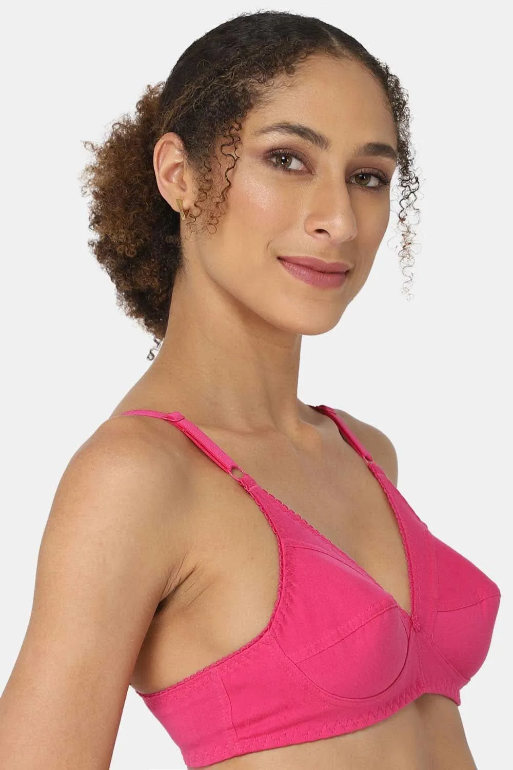 Medium Coverage Non-Padded Non-Wired Naidu Hall Everyday Saree Bra - Charmi