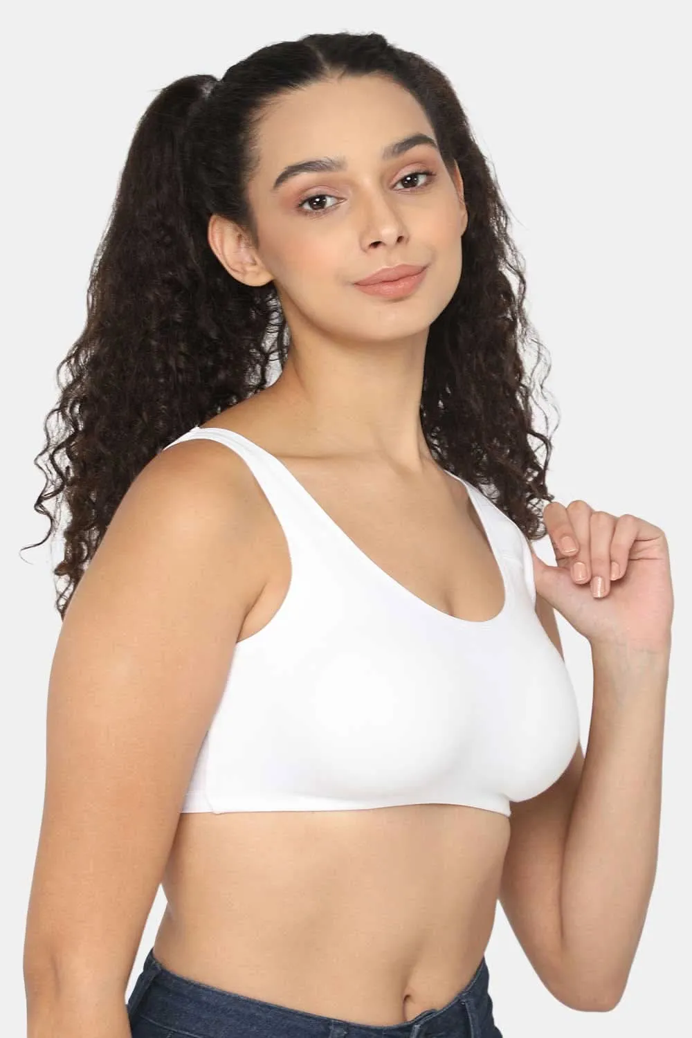 Medium Coverage Non-Wired Non-Padded Intimacy Active Sports Bra - CA12 - Lounge Bra