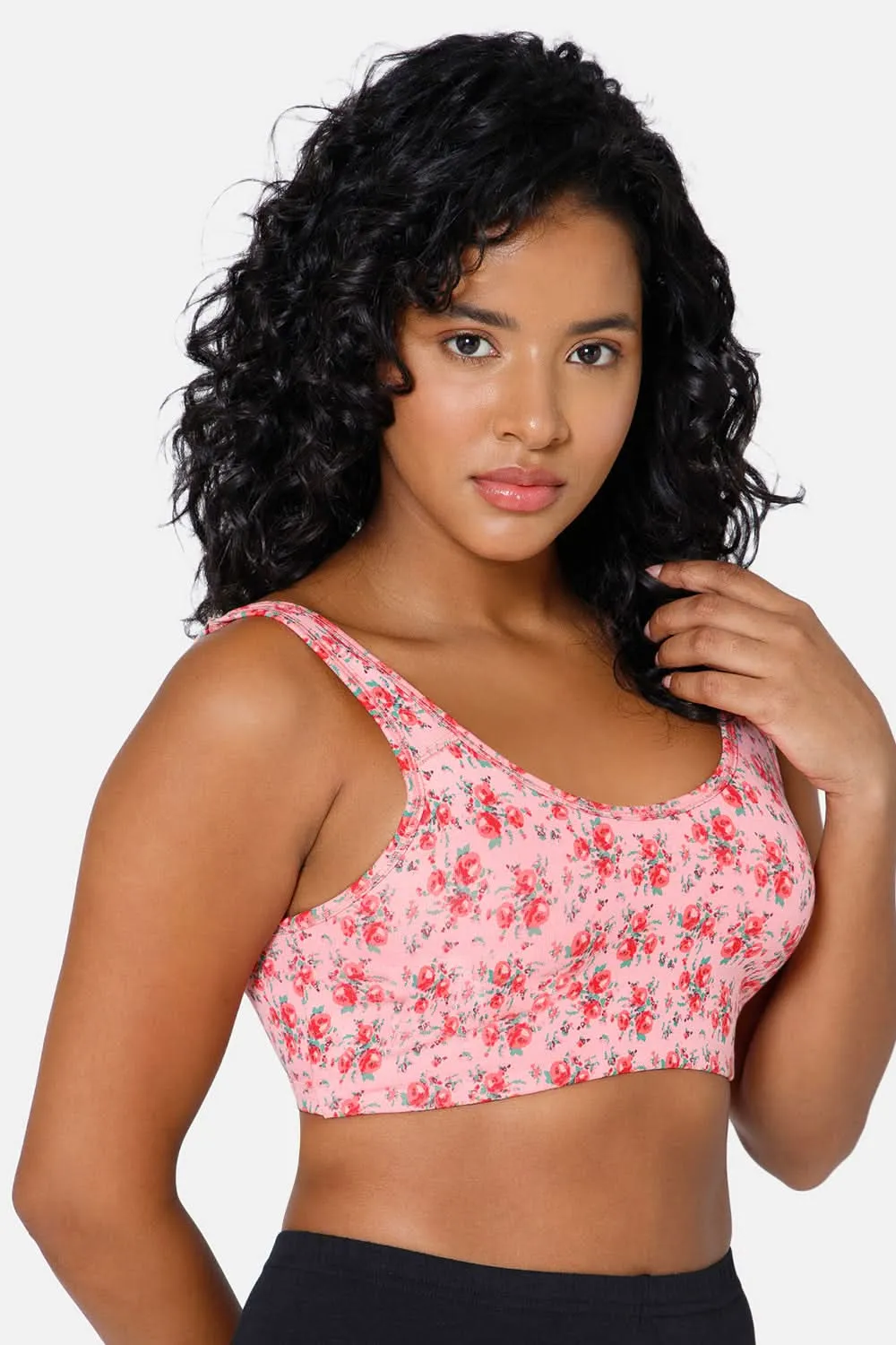 Medium Coverage Non-Wired Non-Padded Intimacy Active Sports Bra - CA12 - Lounge Bra