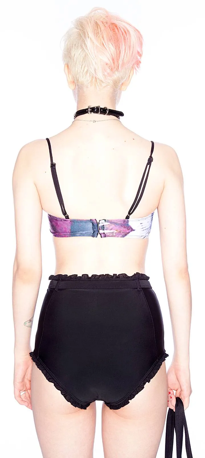 Night Daisy High Waist Underwire Bikini