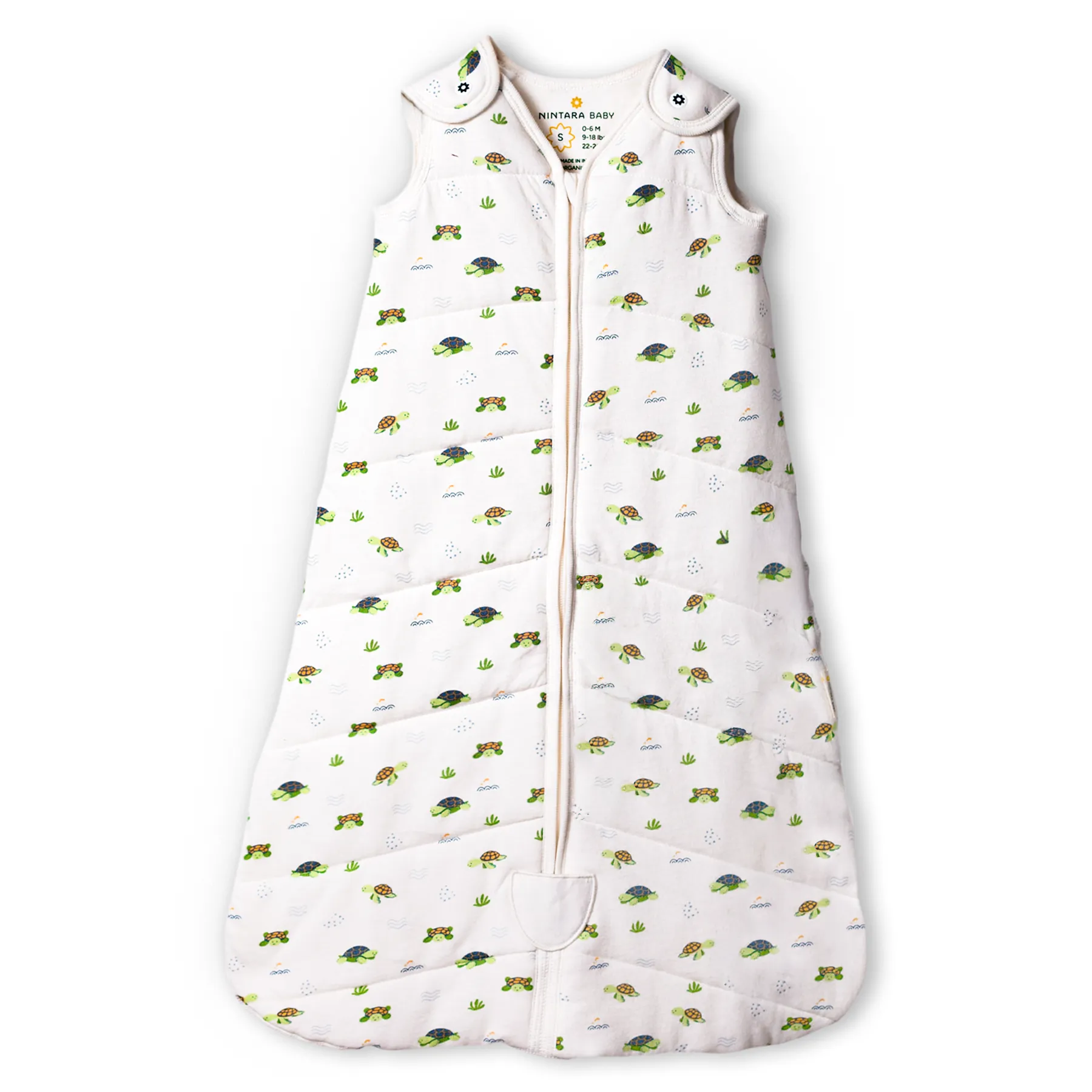 Nintara Baby 1.5 TOG Sleep Sack - Premium Organic Cotton, Soft, Breathable, Wearable Blanket for Newborns, Infants & Toddlers (0-24 Months), Unisex Baby Sleeping Bag, Gifts for Babies