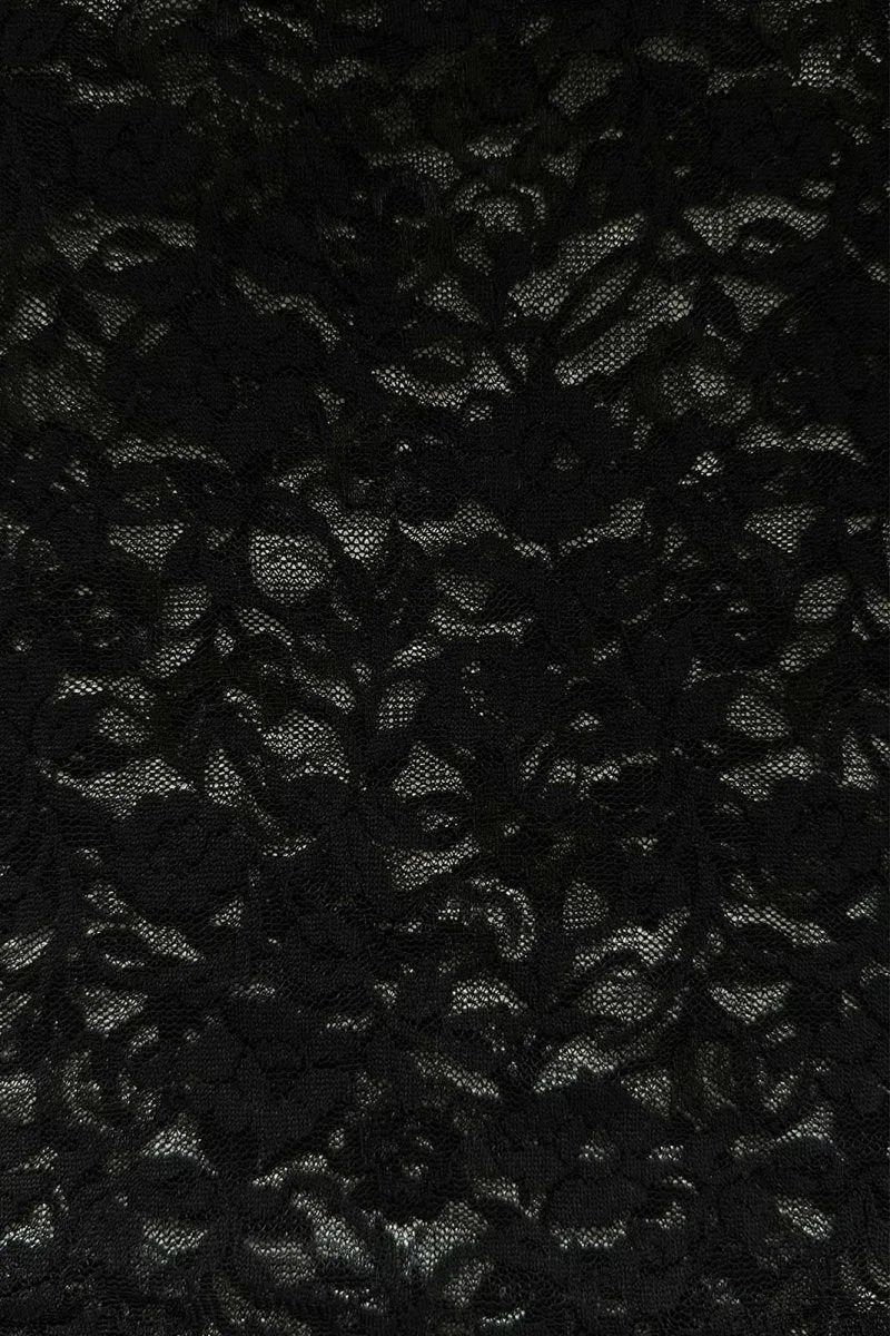 Polly Mini Skirt / Black Lace
