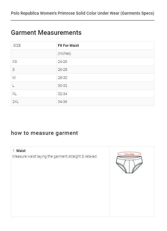 Polo Republica Women's Essentials Cotton Hipster Panties