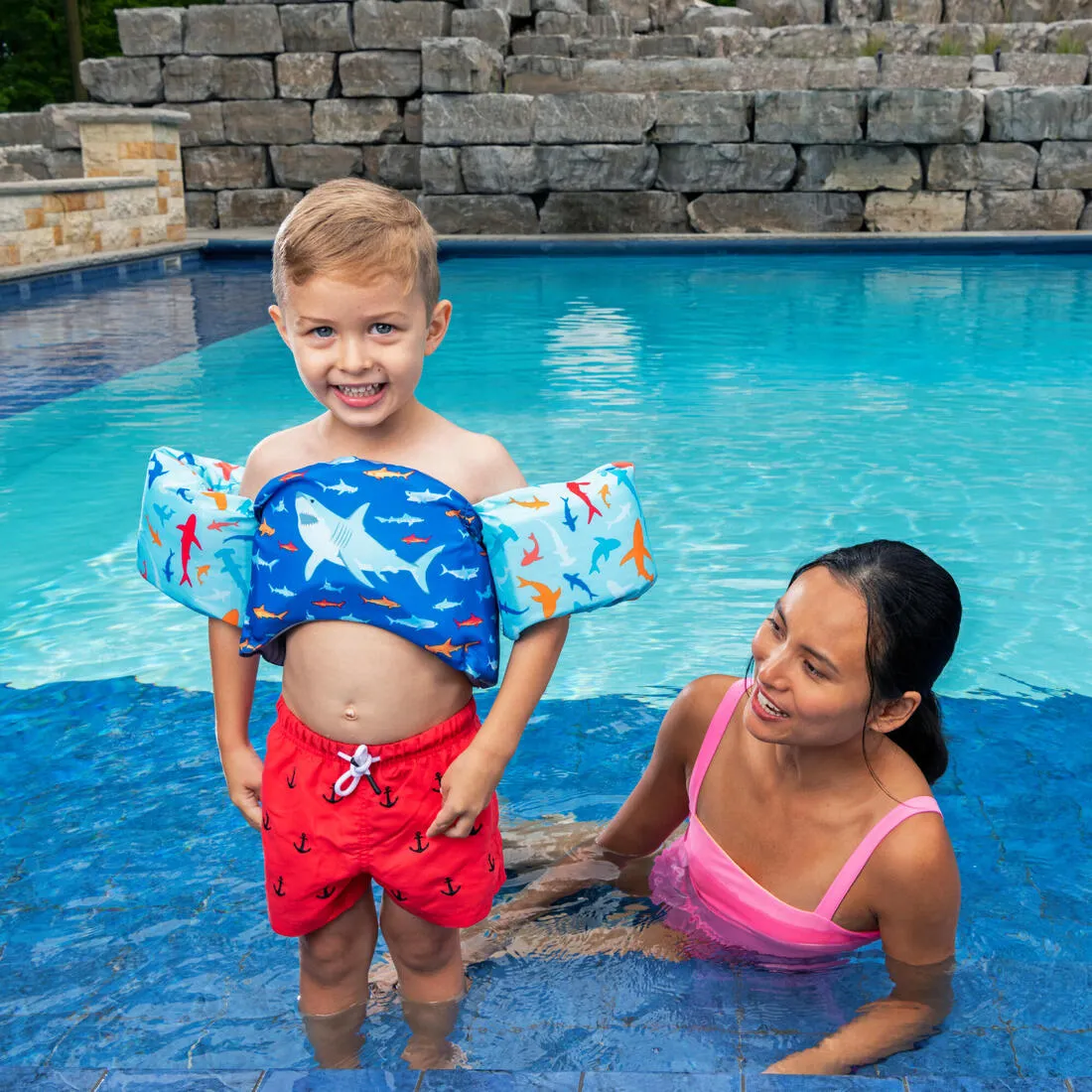 Swimways Swim Trainer Life Jacket (Pfd) Shark & Mermaid - Assorted Print