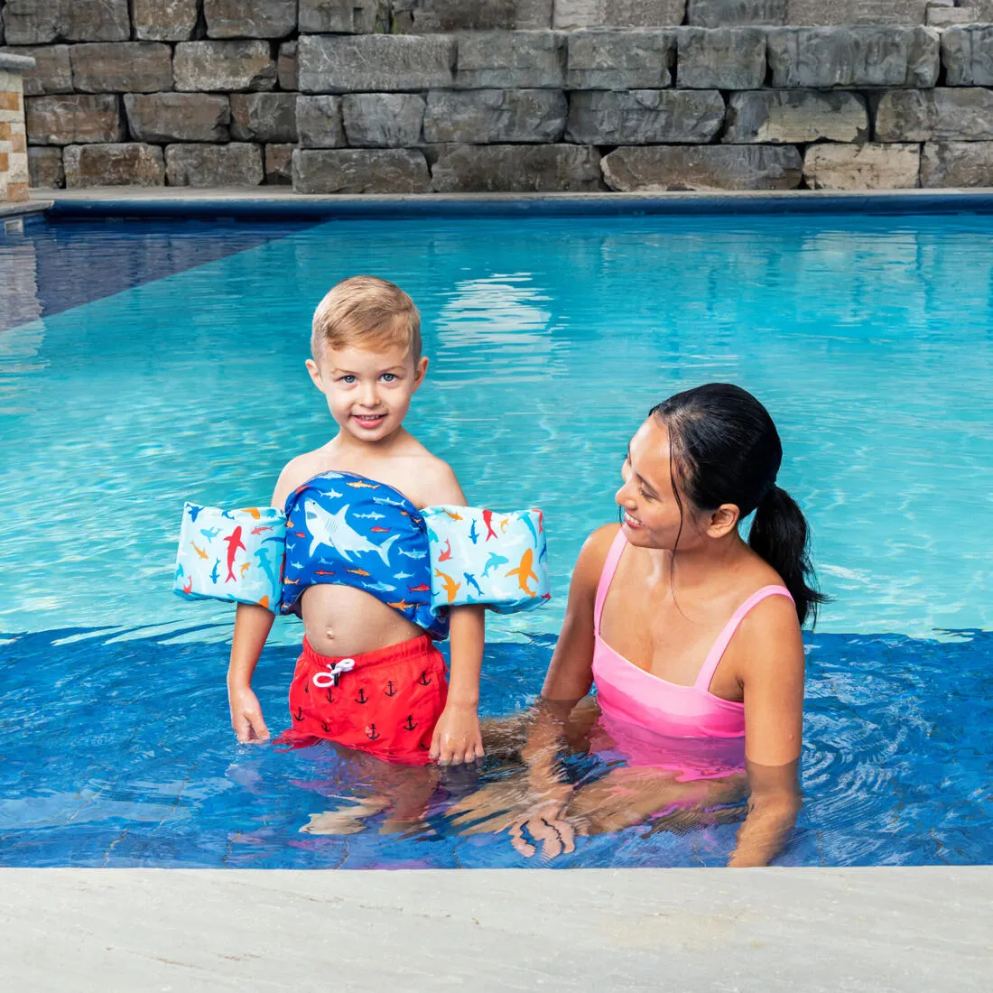 Swimways Swim Trainer Life Jacket (Pfd) Shark & Mermaid - Assorted Print