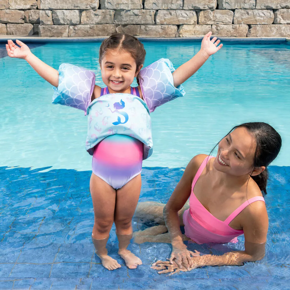 Swimways Swim Trainer Life Jacket (Pfd) Shark & Mermaid - Assorted Print