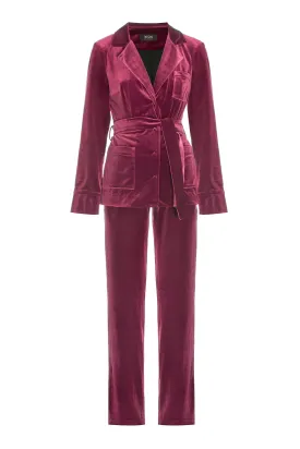 Velvet Suit Crimson