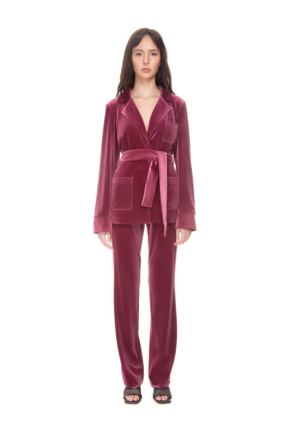 Velvet Suit Crimson