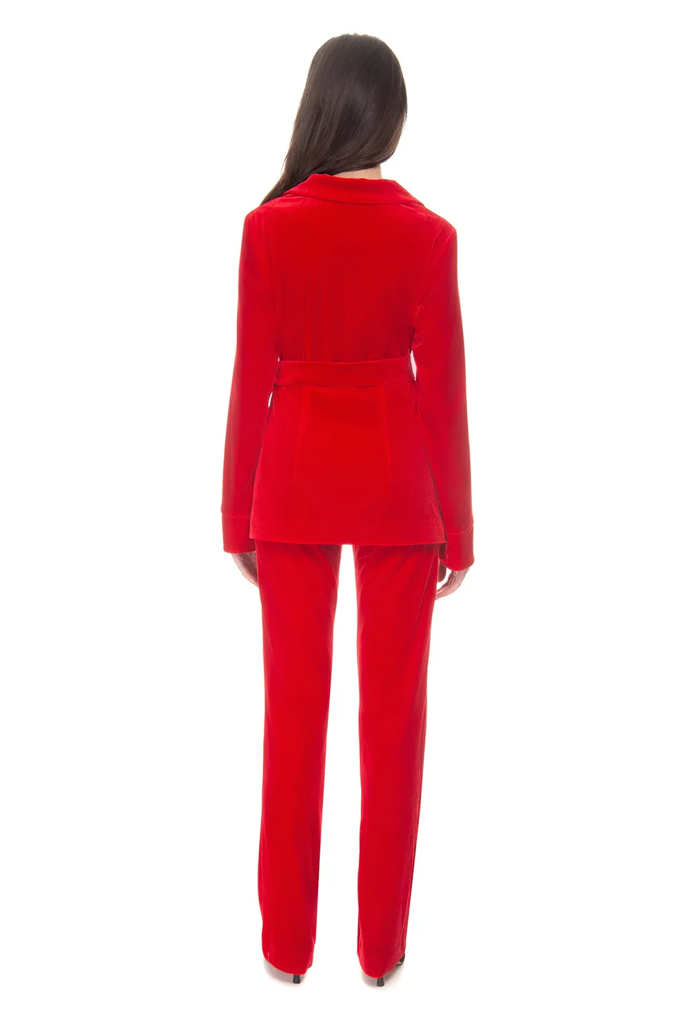 Velvet Suit Red