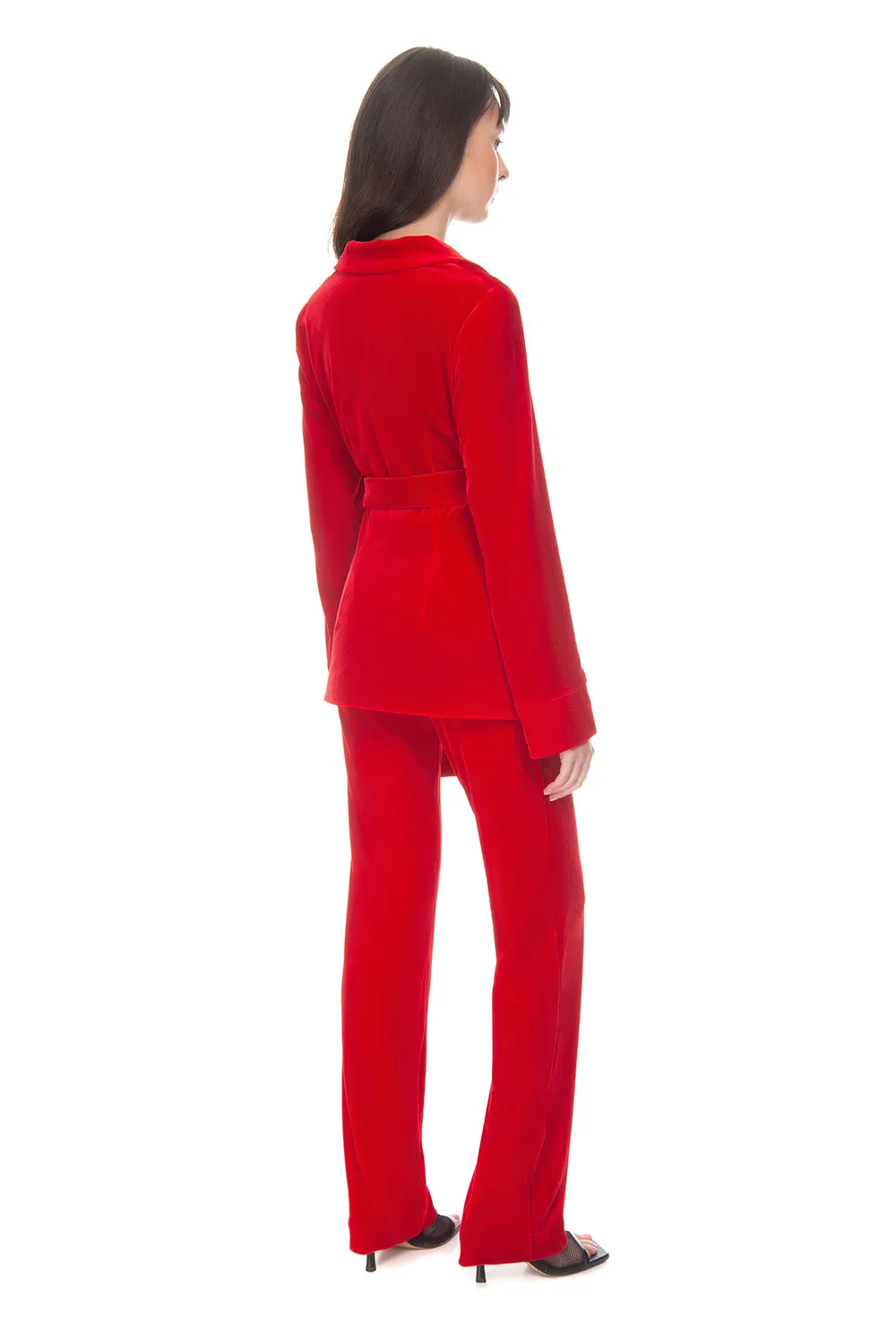 Velvet Suit Red